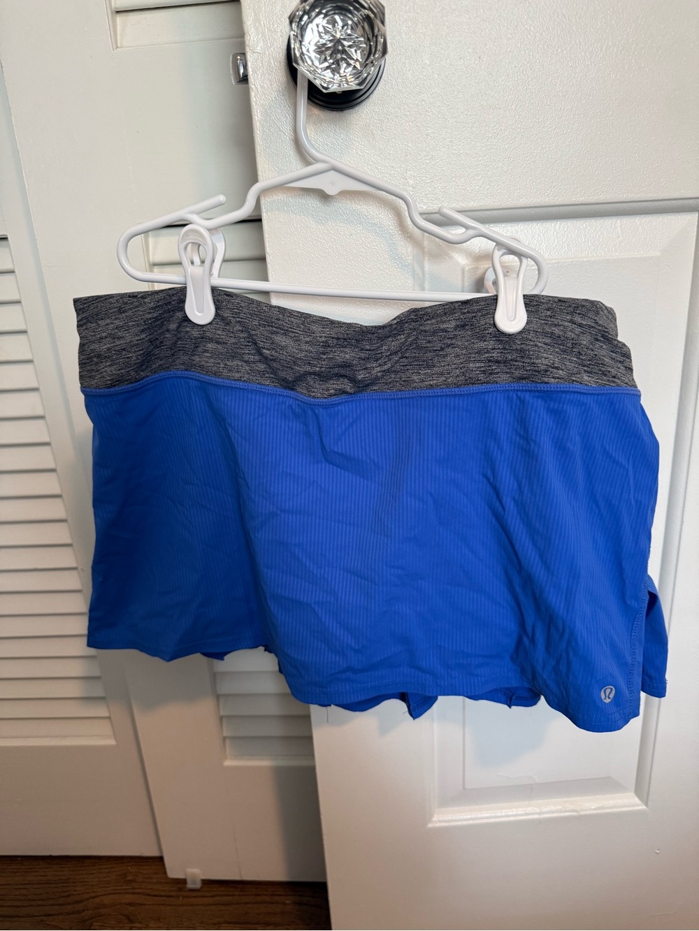lululemon athletica Blue Skort with Gray Waistband